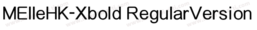 MElleHK-Xbold RegularVersion 210字体转换